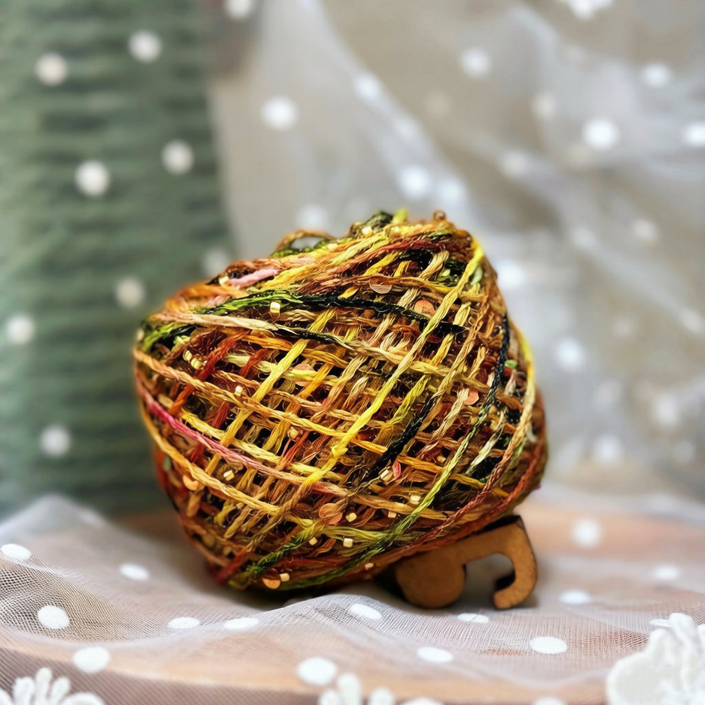 Golden Toad DIY Accessory Kit – Choose Your Frog Back Yarn | Includes Belly Yarn, Glass Eyes, Crown, Necklace & More (Make 1 Toad)