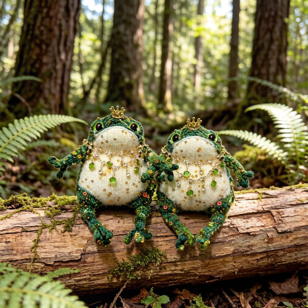 Manifestation Frog – Handmade Golden Toad Figurine | A Talisman for Wealth, a Companion for Your Wishes