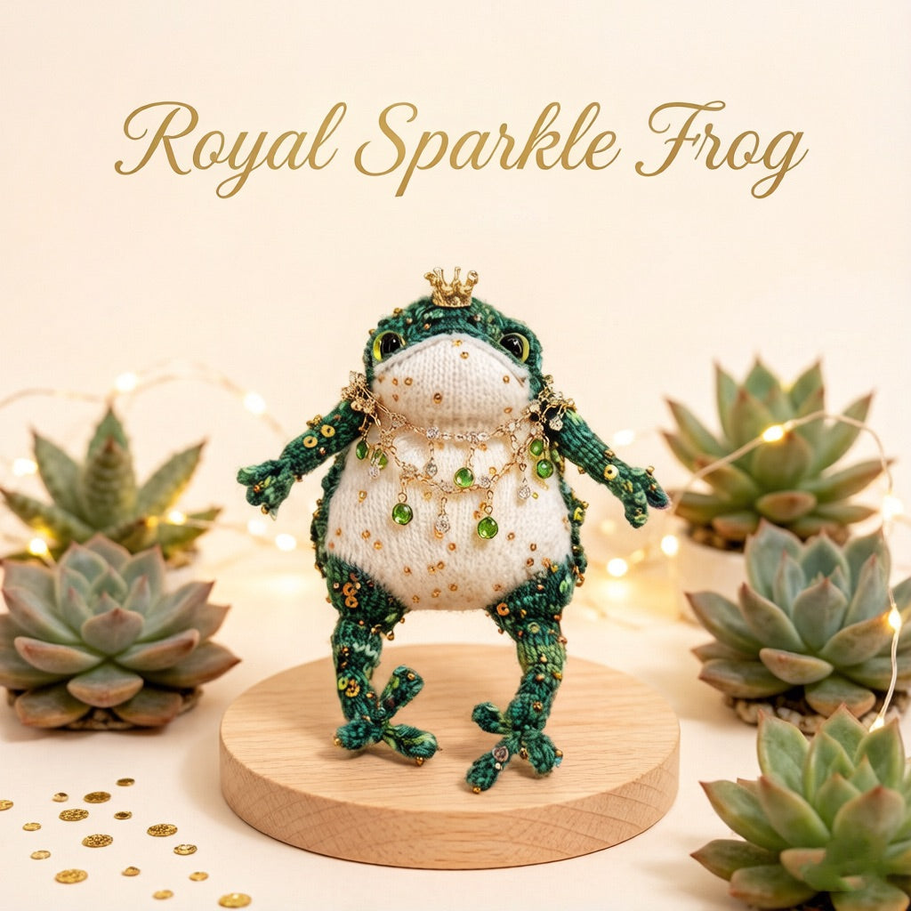 Manifestation Frog – Handmade Golden Toad Figurine | A Talisman for Wealth, a Companion for Your Wishes