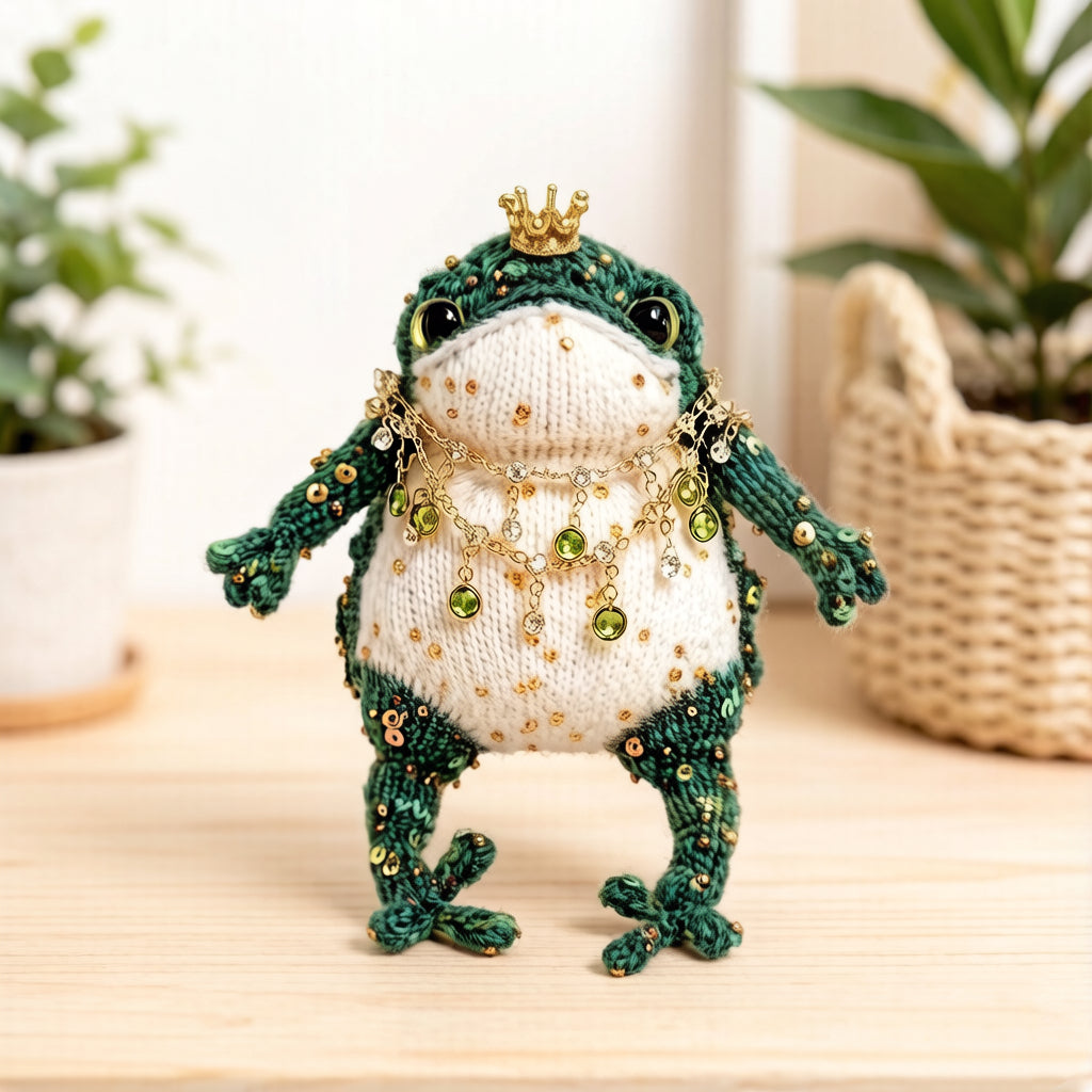 Manifestation Frog – Handmade Golden Toad Figurine | A Talisman for Wealth, a Companion for Your Wishes