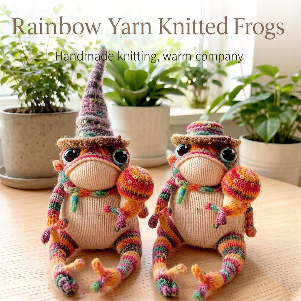 Rainbow Magic Wizard Toad – Enchanted Golden Toad Figurine | Handmade Manifestation Frog