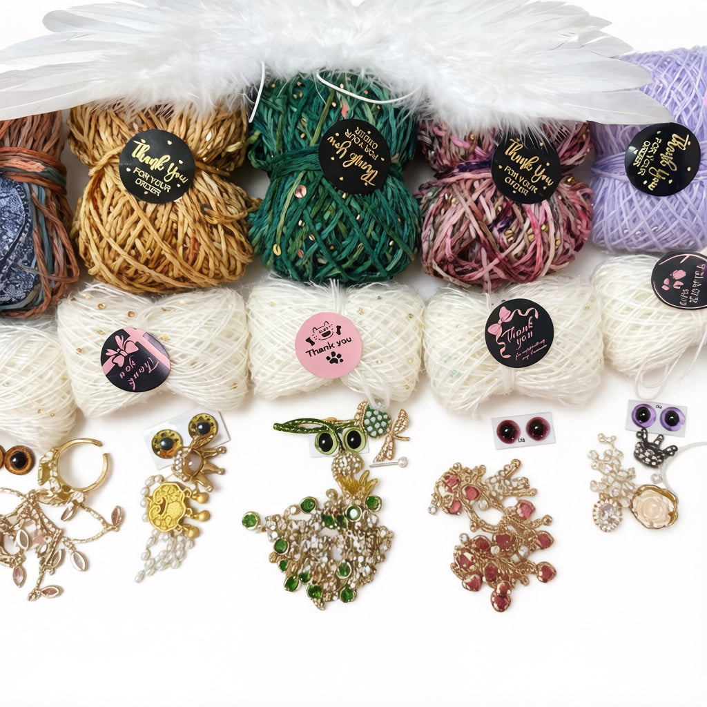 Premium Golden Toad Yarn Kit – Mystery Box Edition | Knit 3 Manifestation Frogs with Needles, Yarn, Accessories & Video Tutorial