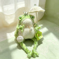 The Enchanted Toad Court Collection – Set of 6 Hand-Crocheted Fairy-Tale Figurines with Crowns, Wings, Umbrellas, Berry Crowns &amp; Pearl Veils | The Third Space