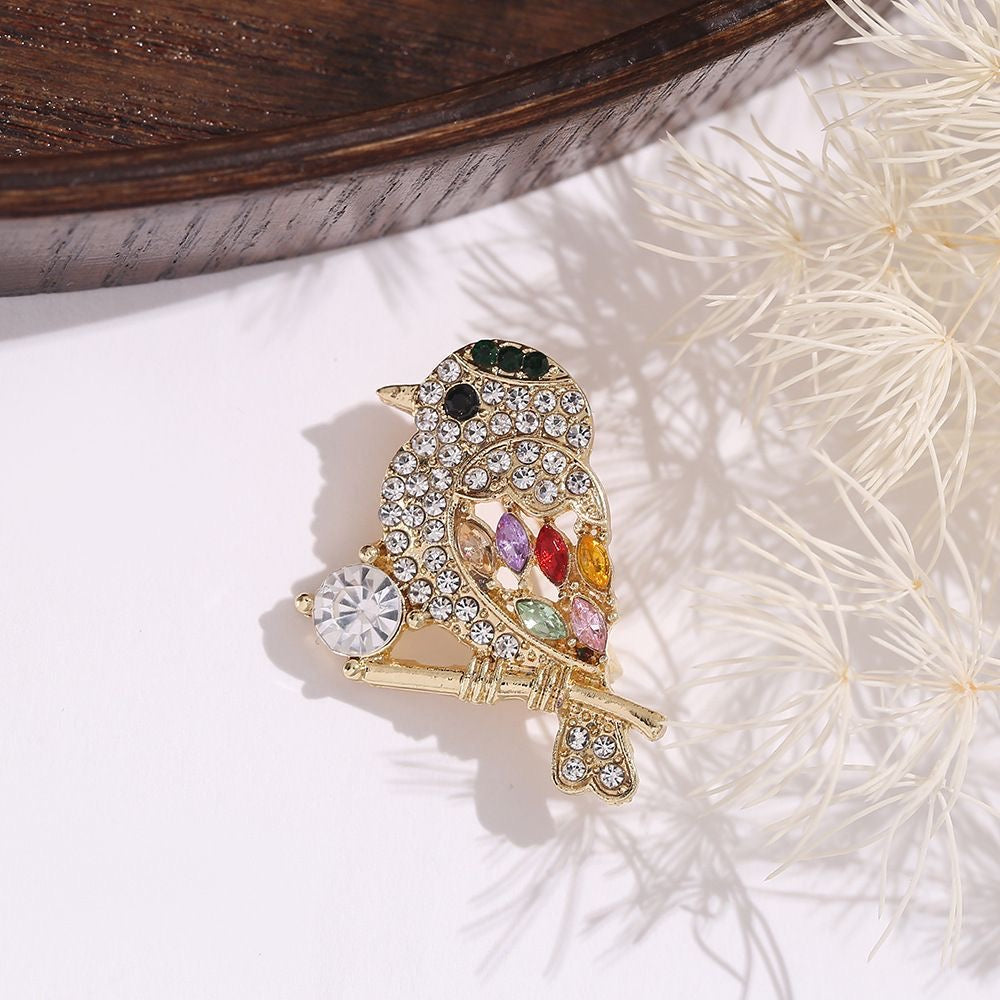 Forest Queen &amp; Spirit Bird Toad – Hand-Knitted Luxe Figurine with Silver Crown, Layered Emerald Necklace, Jeweled Spirit Bird &amp; Gourd Accent | The Third Space