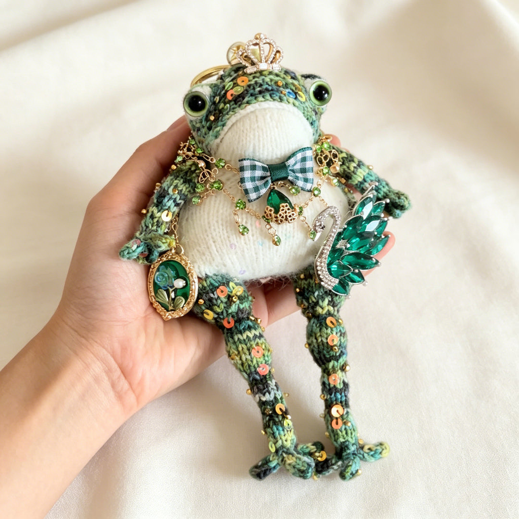 The Enchanted Toad Court – 7 Fairy-Tale Colorways, Hand-Knitted Royal Figurines | The Third Space