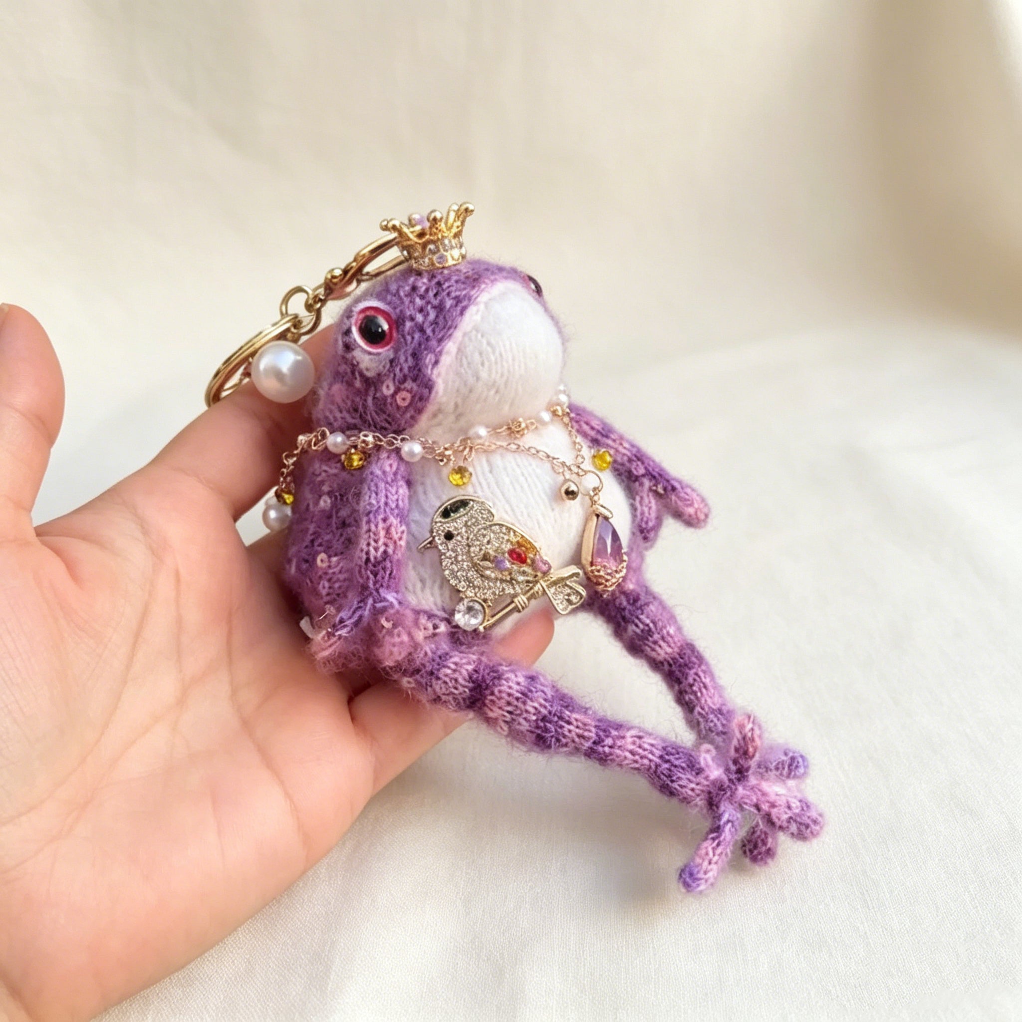 The Enchanted Toad Court – 7 Fairy-Tale Colorways, Hand-Knitted Royal Figurines | The Third Space