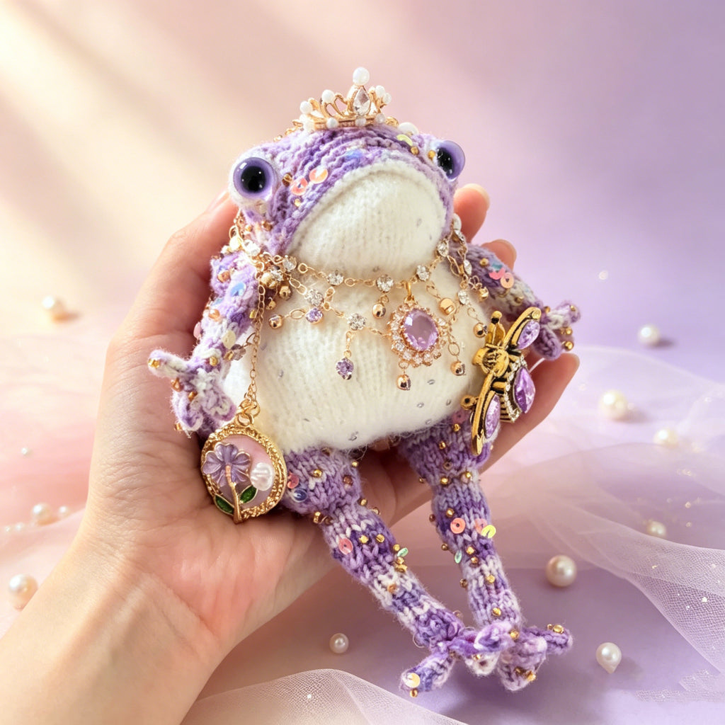 The Enchanted Toad Court – 7 Fairy-Tale Colorways, Hand-Knitted Royal Figurines | The Third Space