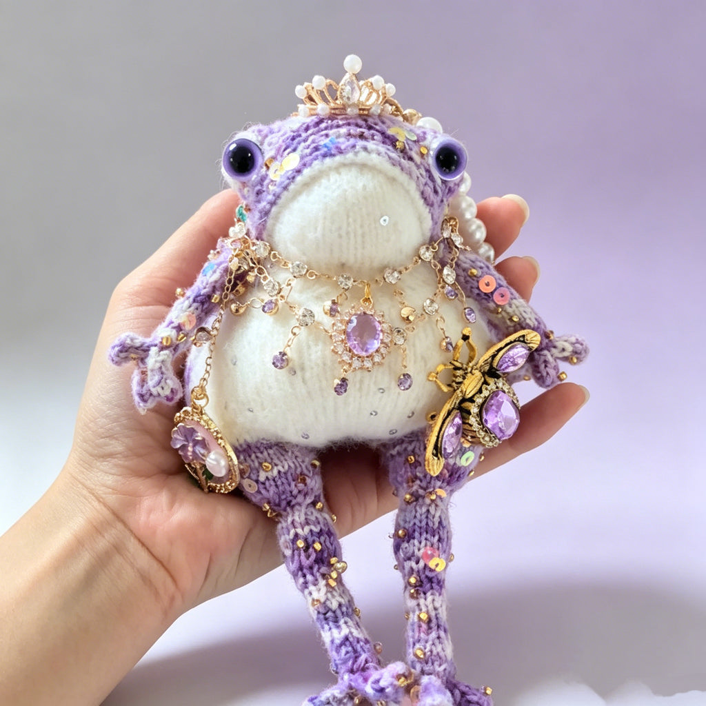 The Enchanted Toad Court – 7 Fairy-Tale Colorways, Hand-Knitted Royal Figurines | The Third Space