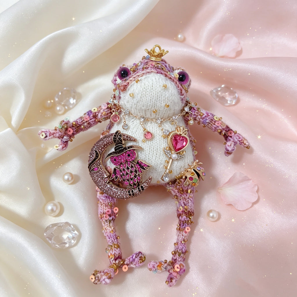 The Toad Who Inherited a Jewel Box – Choose Your Crowned Knitted Treasure
