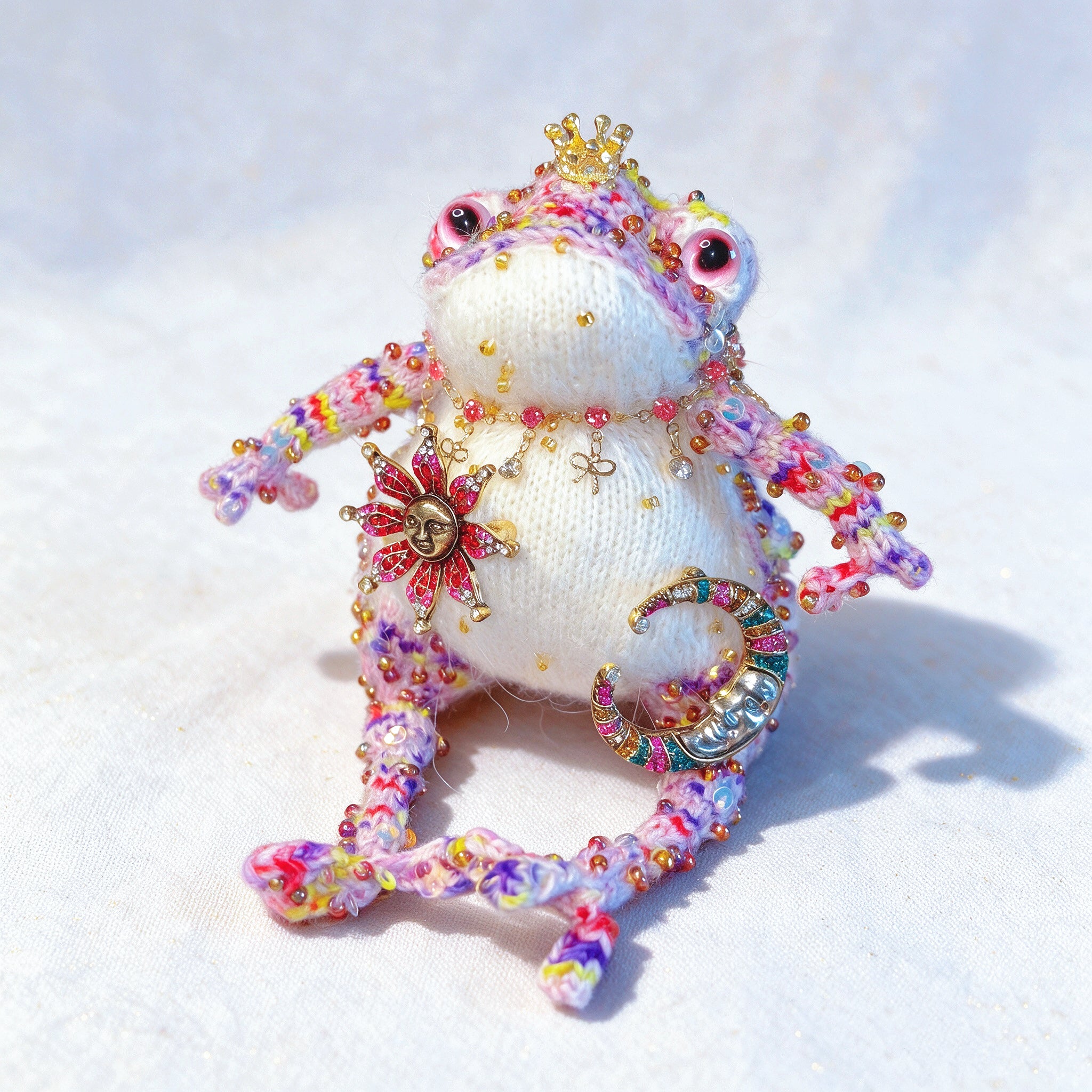 The Toad Who Inherited a Jewel Box – Choose Your Crowned Knitted Treasure