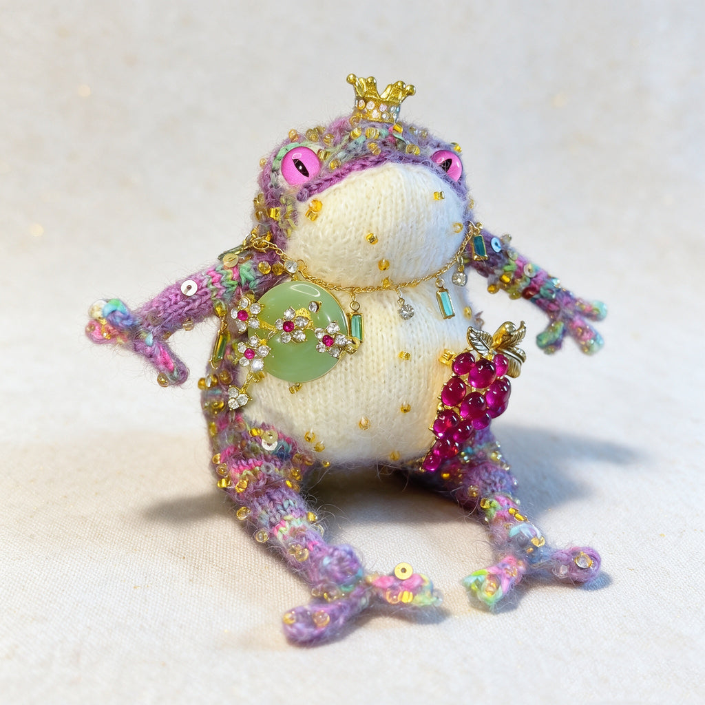 The Toad Who Inherited a Jewel Box – Choose Your Crowned Knitted Treasure