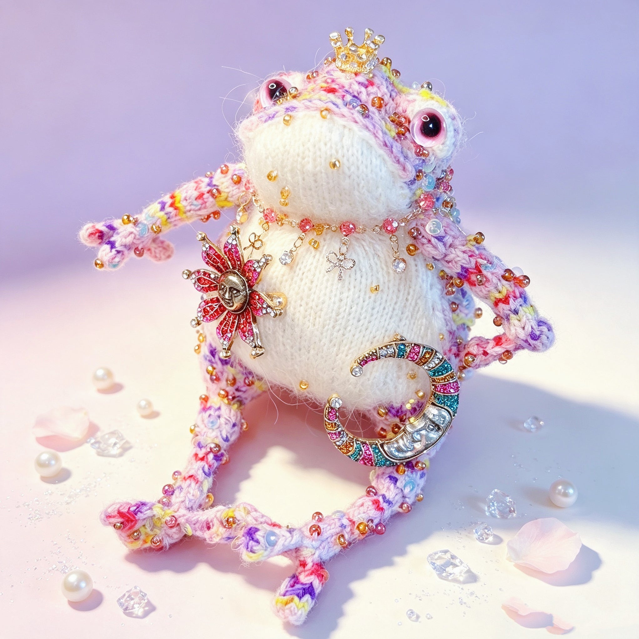 The Toad Who Inherited a Jewel Box – Choose Your Crowned Knitted Treasure