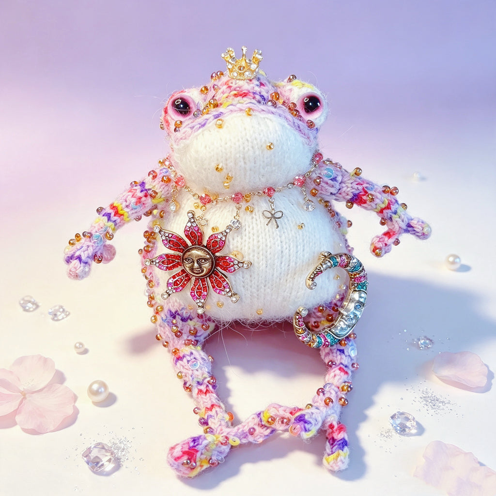 The Toad Who Inherited a Jewel Box – Choose Your Crowned Knitted Treasure