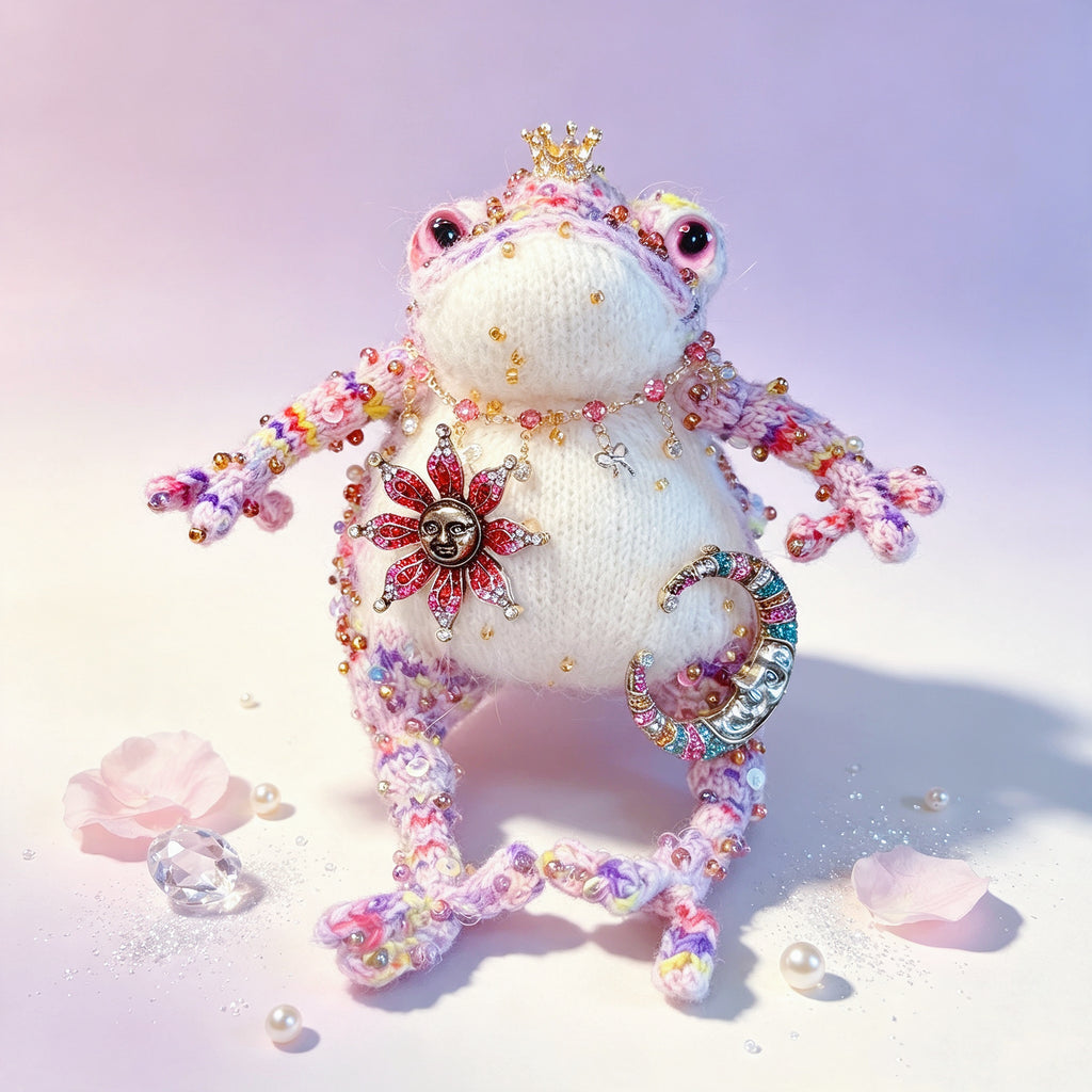 The Toad Who Inherited a Jewel Box – Choose Your Crowned Knitted Treasure