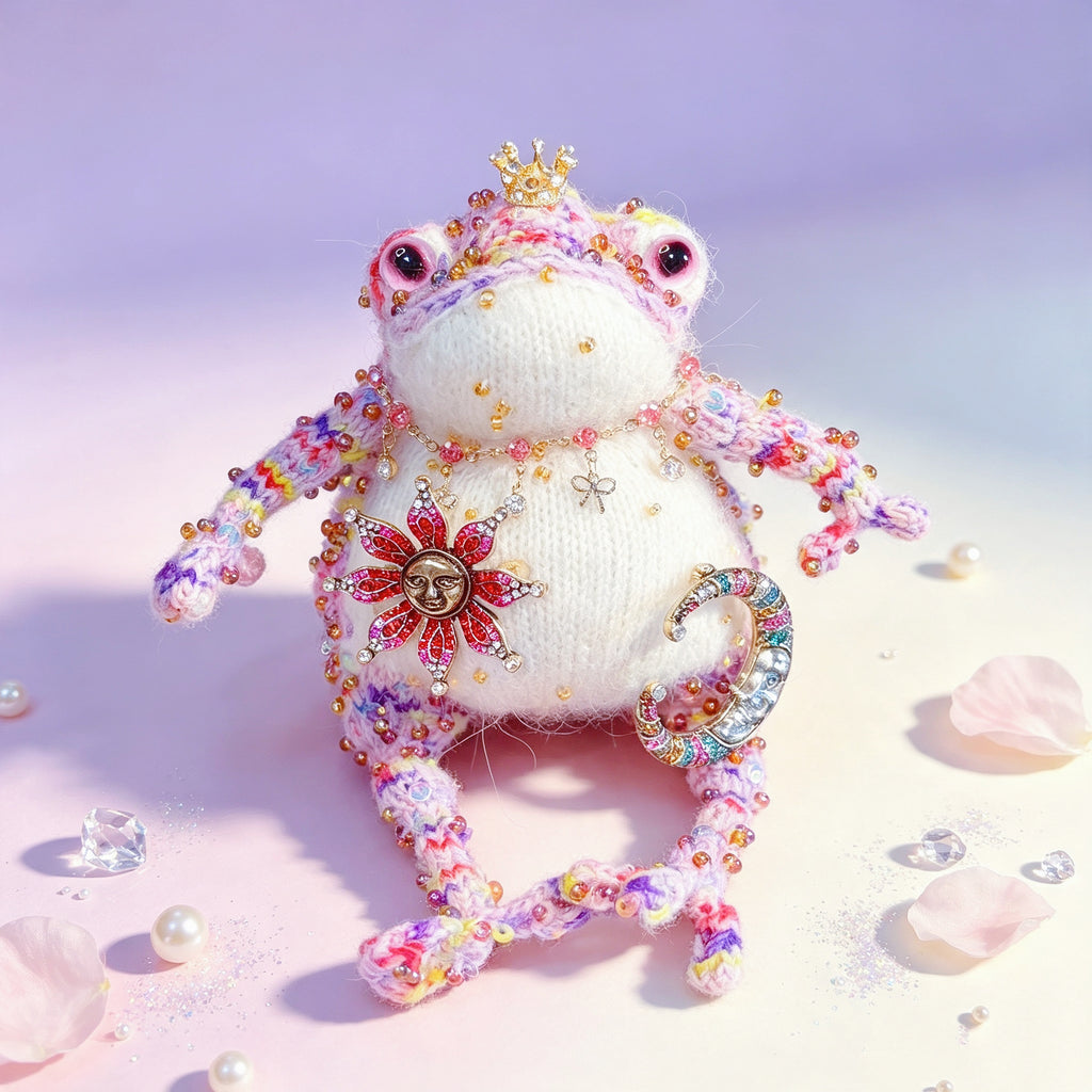 The Toad Who Inherited a Jewel Box – Choose Your Crowned Knitted Treasure