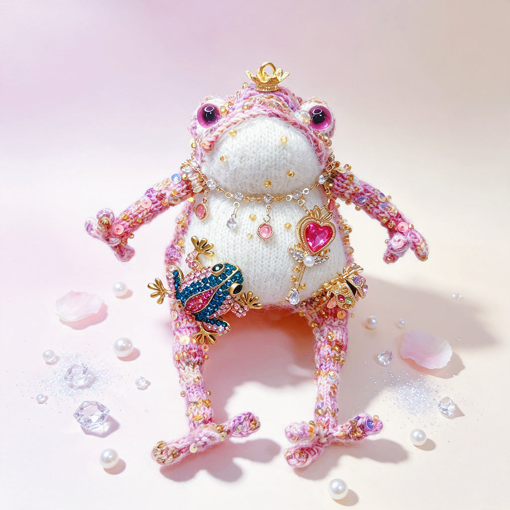 The Toad Who Inherited a Jewel Box – Choose Your Crowned Knitted Treasure