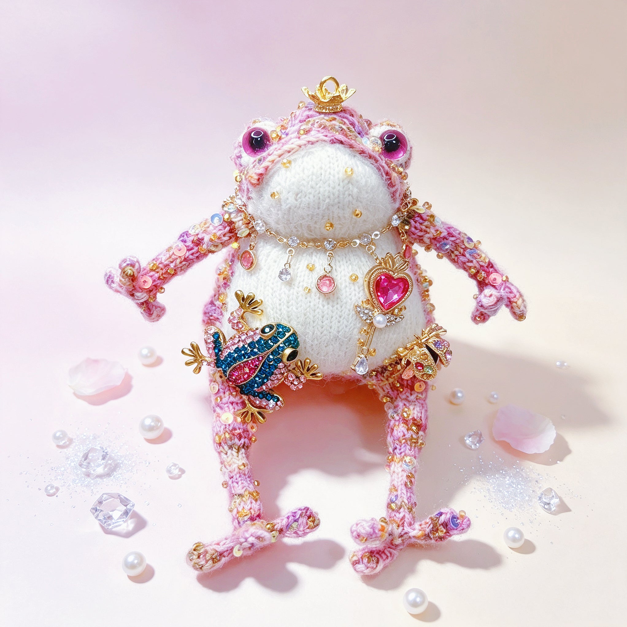 The Toad Who Inherited a Jewel Box – Choose Your Crowned Knitted Treasure