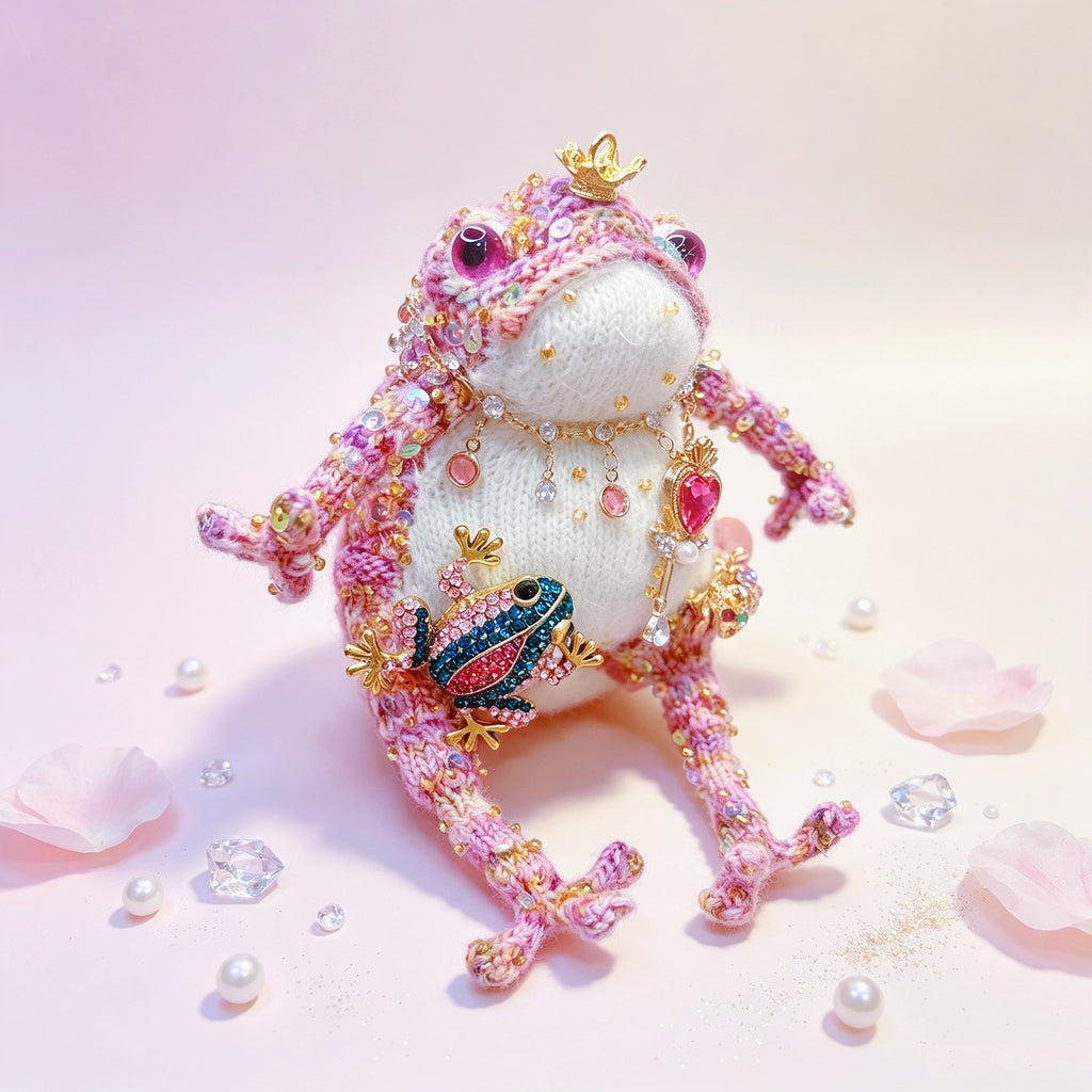 The Toad Who Inherited a Jewel Box – Choose Your Crowned Knitted Treasure