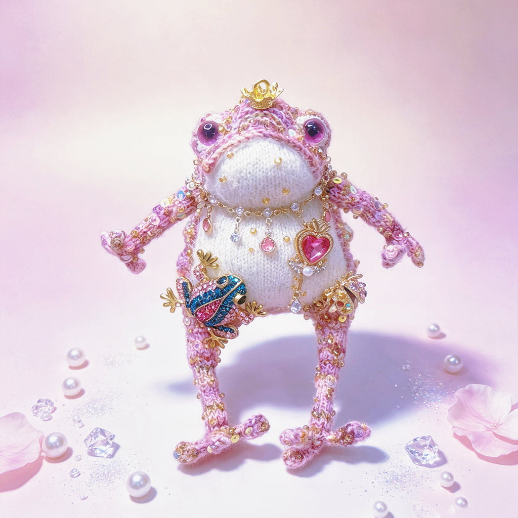The Toad Who Inherited a Jewel Box – Choose Your Crowned Knitted Treasure