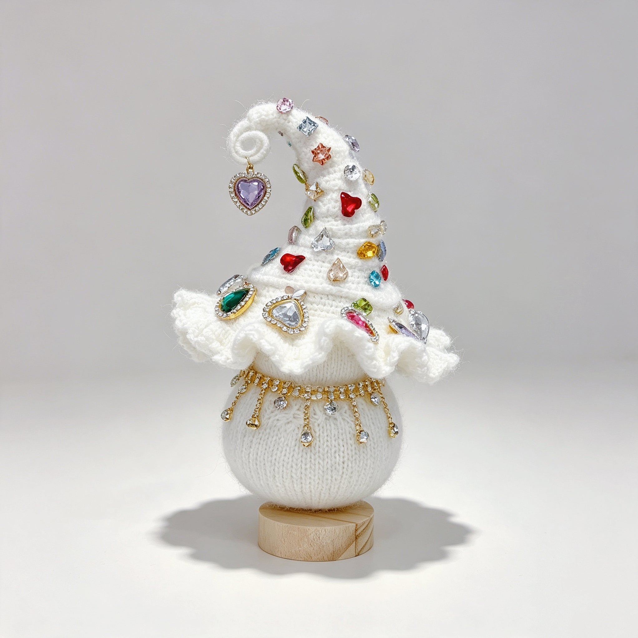 The Enchanted Toad &amp; Mushroom Collection – Six Hand-Knitted Treasures, Each Crowned &amp; Bejeweled, Available Individually | The Third Space
